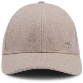 BOSS Pet van een mix van wol en zijde met hardware met logo