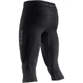 X-Bionic - Thermokleding - Mightywool Pants 3/4 M Black voor Unisex van Wol - Maat M - Zwart