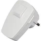 Kopp Schutzkontakt-Stecker mit Wippenschalter
