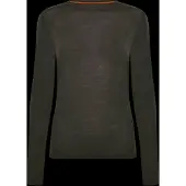 Icebreaker - Dames thermokleding - W Merino 175 Everyday LS Crewe Dk Loden voor Dames van Wol - Maat S - Groen