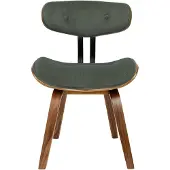 Dutchbone Stoel Blackwood Walnut Green