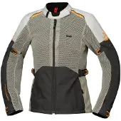 IXS Tourster-Big Air 1.0 Mesh Dames Grijs Beige Textiele Motorjas Maat 2XL