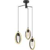 Eglo Basildon Hanglamp - E27 - Ø 61,5 cm - Zwart/Bruin