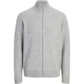 Jack & Jones Gebreid vest 'JJSOHO OLLIE' lichtgrijs