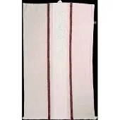 ERNST keukenhanddoek Naturel-wit-rood, 47x70 cm