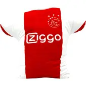 Ajax -shirtkussen wit rood 25x40cm