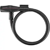 Trelock kabelslot, 85 cm, beveiligingsniveau D, 12 mm, model KS 312/85/12, zwart, met bevestigingshouder ZK 234