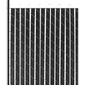 Vevor privacy-schermen, 2350 mm, dubbelwandige verticale lamellen, HDPE-draadschermen, ideaal voor tuinen en boerderijen (zwart)
