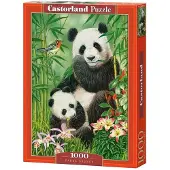 Castorland puzzel Panda-Brunch - legpuzzel 1000 stukjes panda.