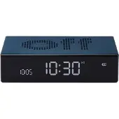 Lexon Réveil LCD réversible Flip Premium Bleu nuit