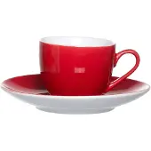 Ritzenhoff & Breker Espressotassen und -untertassen Doppio 80 ml Set van 6