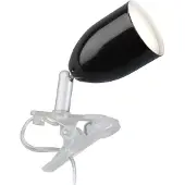 Brilliant Klemlamp LEO, zwart, Woon-/ Eetkamer, metaal, Jong wonen, Klemlamp