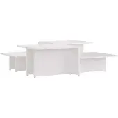 vidaXL Salontafels, 2 stuks, wit, 111,5 x 50 x 33 cm, houtvezel