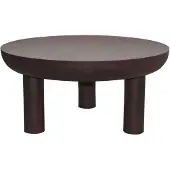 LivingFurn Salontafel Brix Niko Rust Sand - Rond - 85x85x40 cm