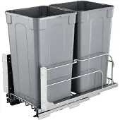 Vevor Uittrekbare prullenbak (27 qt x 2)
