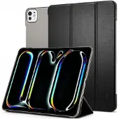 Spigen Smart Fold Bookcase voor de Apple iPad Pro 11 (2025) M5 / (2024) M4 - Zwart