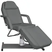 vidaXL Massagetafel 180x62x(87-112) cm grijs