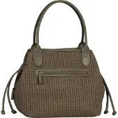 Gabor schoudertas Granada Quilt Zip Shopper Khaki groengrijs