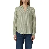 s.Oliver Blouse lichtgroen / wit