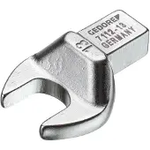 Gedore Clé plate emboîtable, Cote s/plats : 19 mm, Tige 9 x 12 mm, Larg. : 42 mm, Hauteur : 9,0 mm