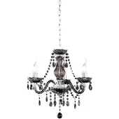 TRIO LEUCHTEN R11073002 LUSTRES EN ACRYLIQUE 3 AMPOULES 40 W E14 (NON INCLUSES) NOIR 40 CM