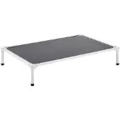 OEM VEVOR verhoogd hondenbed voor grote honden, draagbaar verhoogd hondenligbed met aluminium buisframe en ademend Teslin-net, verkoelend huisdierenbed XL (1250 x 830 mm), grijs
