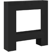 vidaXL Haardombouw 81x18x82 cm bewerkt hout zwart