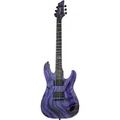 Schecter C-1 Hydro-Dip Purple Obsidian elektrische gitaar