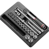 Facom MOD.J161-36 Dopsleuteladapterset 3/8 (10 mm) 20-delig
