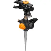 Fiskars 1027029, Druppelsproeier, 500 m², Zwart, Oranje
