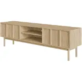 Selsey TV-kast, lage kast, dressoir, tv-meubel, tv-kast met 2 lades