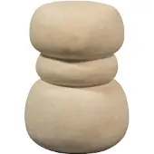 Woood Yvo Bijzettafel - Fiber Clay - Naturel - 47x37x35