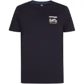 Petrol Industries Shirt ultramarine blauw / wit
