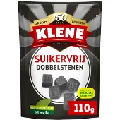Klene 6x Dubbelzout Dobbelstenen Suikervrij 110 gr