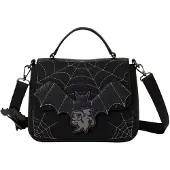 Loungefly Mickey &amp; Minnie Spiderweb &amp; Bats Schoudertas