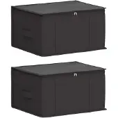 vidaXL Opbergbox met transparant bovenraam, 2 stuks, 33,6 liter