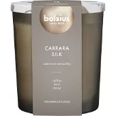 Bolsius geurkaars met deksel Carrara Silk grijs - 75 uur