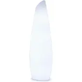 Newgarden Fredo vloerlamp met kabel, hoogte 140 cm, wit / opaal, Kunststof, Modern