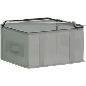 vidaXL Opbergbox met transparant bovenraam, 6 stuks, 33,6 liter