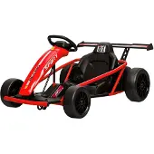 AIYAPLAY Kinder elektrische Gokart, 24V, 6-13 km/u, driftkart met zachte start en muziek