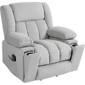 HOMCOM tv-stoel met opstahulp, relaxstoel met massage- en warmtefunctie
