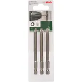 Bosch 3-delige tweezijdige schroefbitset | PH1, PH2 en PH3 | 89 mm - 2609255966