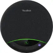 Yealink SP96 – Draagbare Speakerphone – Bluetooth, USB-A & USB-C – Conferentiespeaker met 6 Microfoons & LCD – Geschikt voor Microsoft Teams – Grijs
