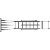 Toolcraft TO-5455116 Plug 37 mm 100 stuk(s)