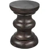 Woood Jonah Bijzettafel - Hout - Donkerbuin - 42x30x30