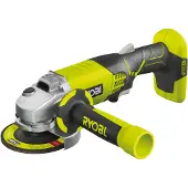 Ryobi - 18V ONE+ 115 mm Angle Grinder - 7.500 rpm - Auxiliary Handle - Supplied with 1 Grinding Disc - R18AG-0