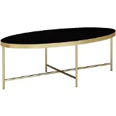 Wohnling Salontafel glas zwart 110 cm - WL5.993