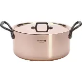 De Buyer BRATENTOPF & DEKKEL PRIMA MATERA - Gietijzer. Handgrepen Ø28cm