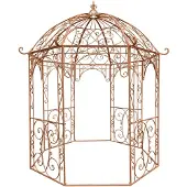 CLP Leila Tuinpaviljoen - Rozenpaviljoen Jugendstil - Klimrek voor Rozen & Planten - antiek bruin