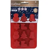 La Cucina Chocolade- en pralinevorm voor Kerstmis, siliconen